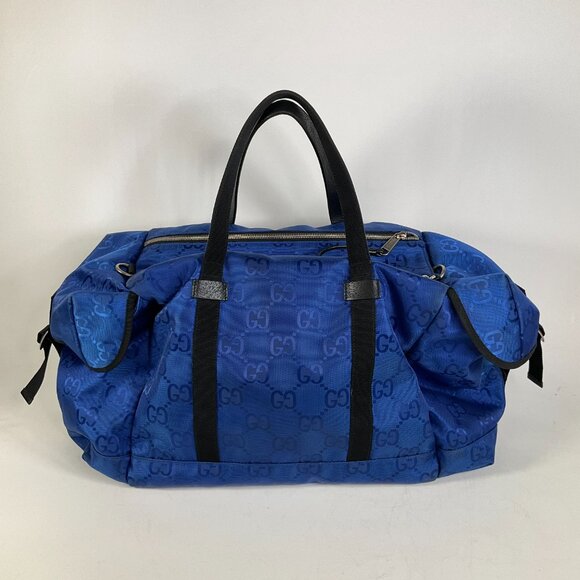 Gucci Off the Grid Duffle Bag GG Monogram Blue - Picture 3 of 16